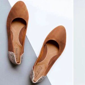 THEA FLAT IN CHESTNUT LEATHER - The Root Collective